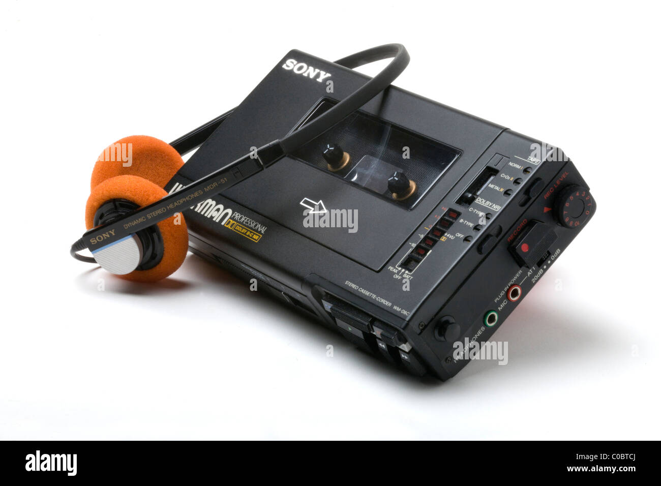 Sony Walkman Reproductor de casete estéreo personal Walkman grabador profesional D6C Foto de stock