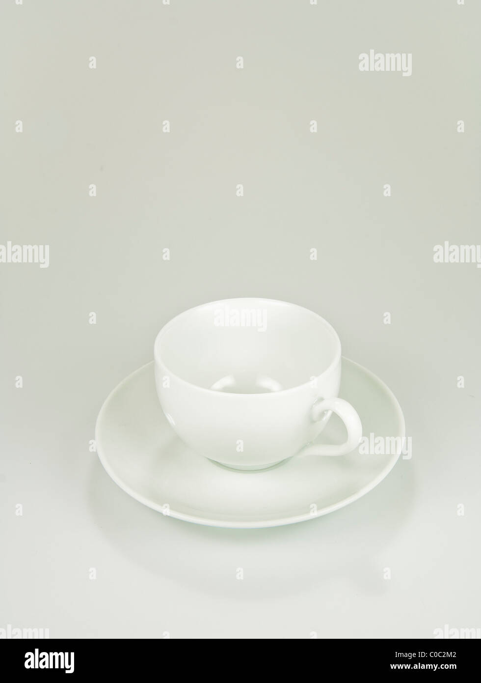 China blanca taza y plato Foto de stock