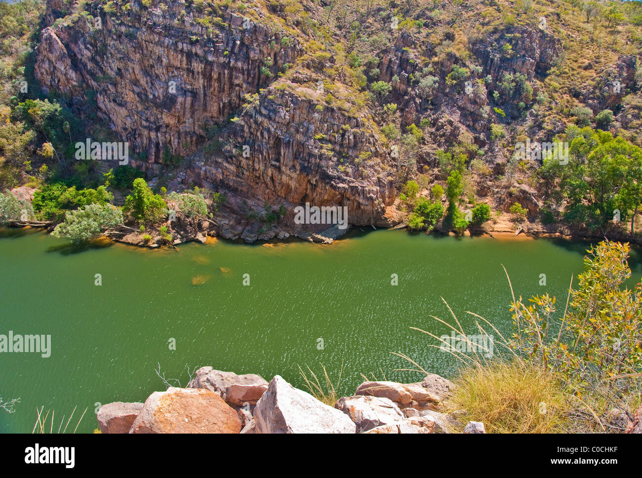 La vista y la belleza de Katherin Gorge, Australia Foto de stock