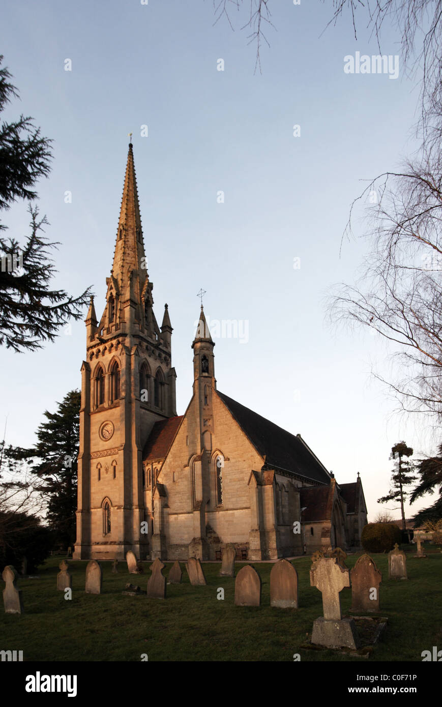 Iglesia parroquial de la Santa Trinidad, Leaton, Shropshire Foto de stock