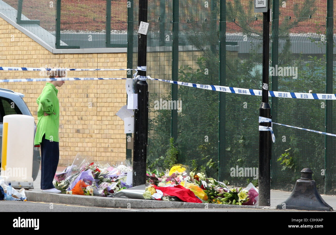 La escena del crimen, donde la edad de 18 años, Ben Kinsella fue