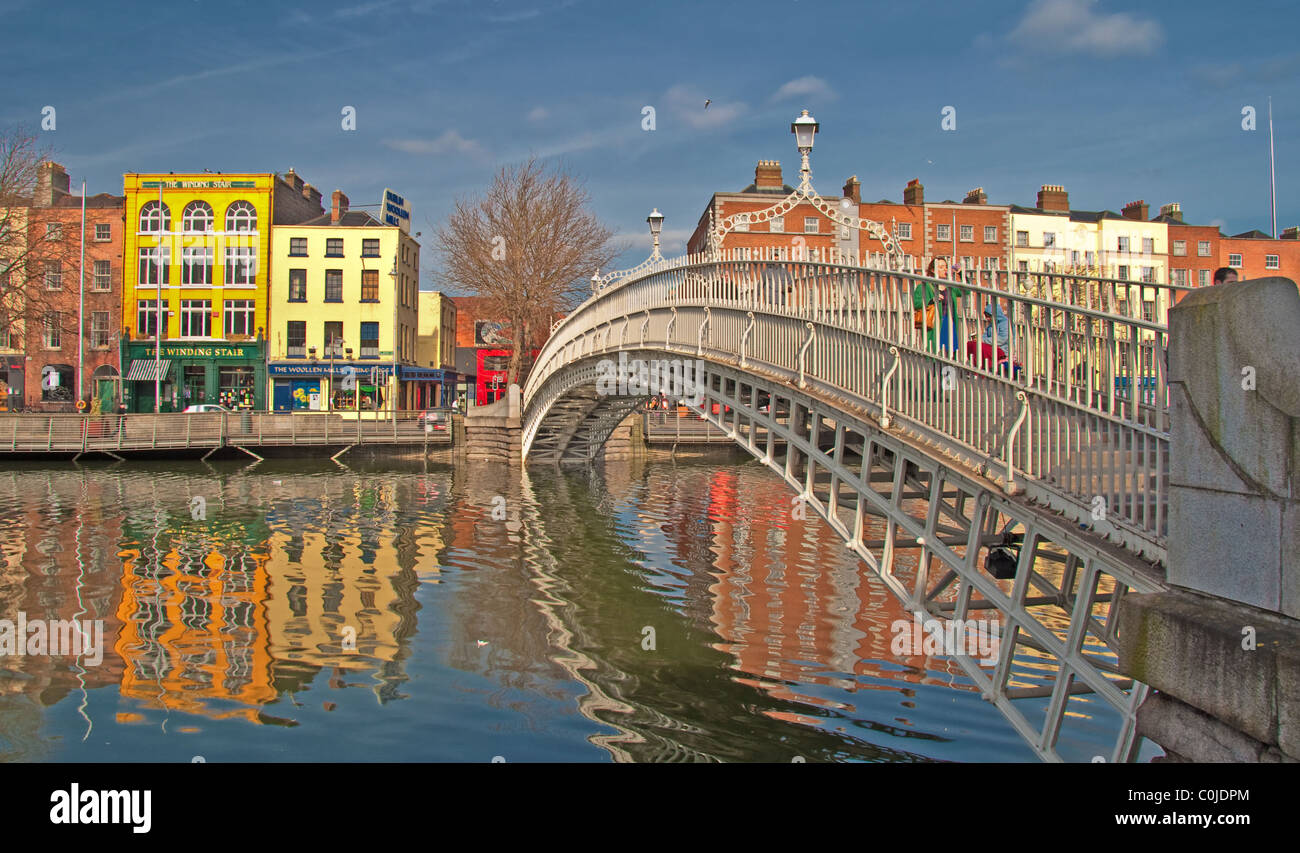 Famoso hito en Dublín Irlanda Foto de stock