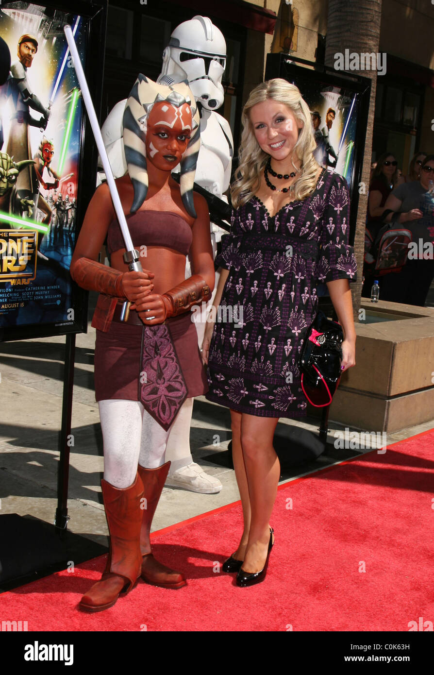 Ahsoka Tano con Ashley Eckstein, que pone voz al personaje 'Star Wars