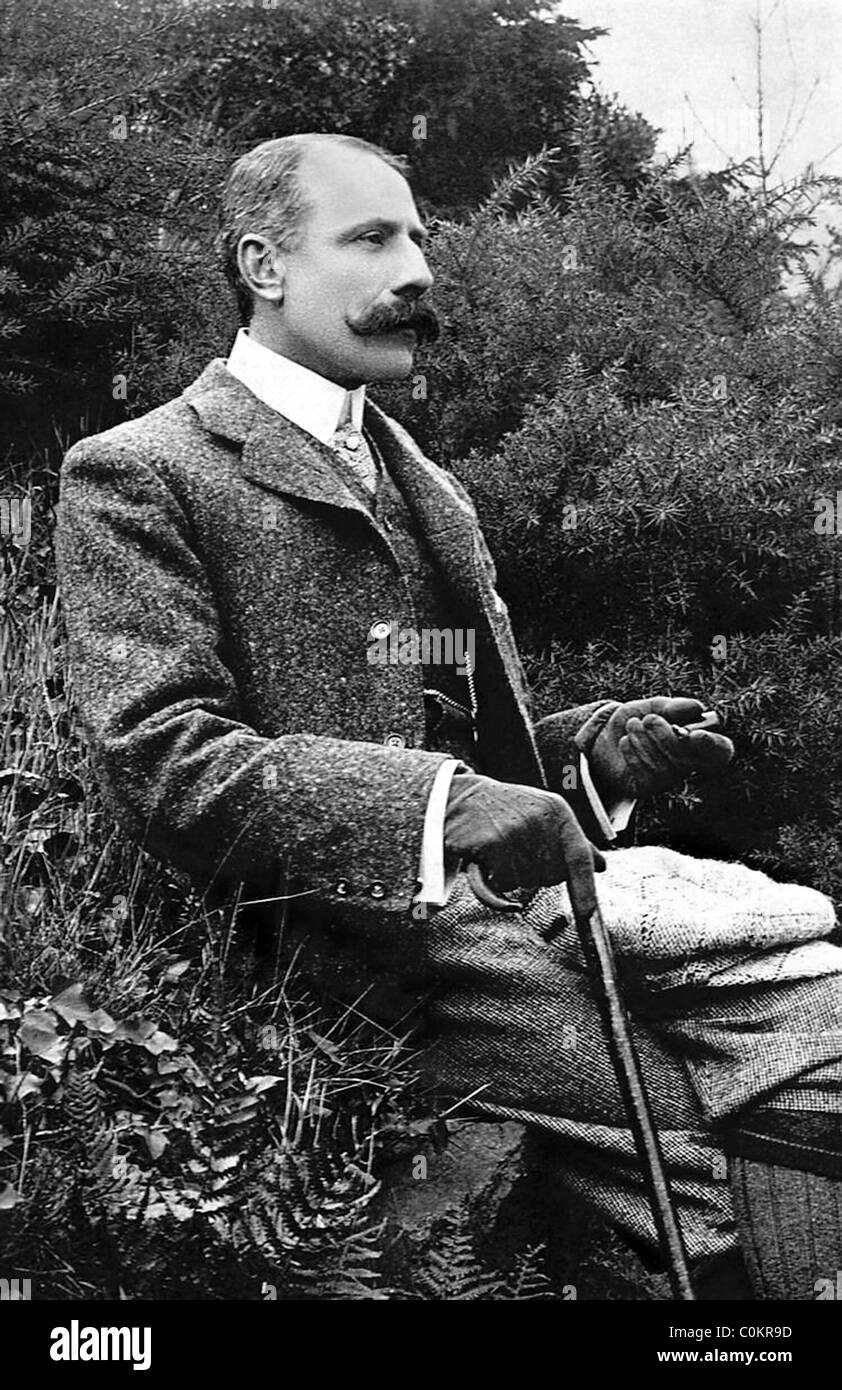 Edward Elgar, compositor inglés Foto de stock