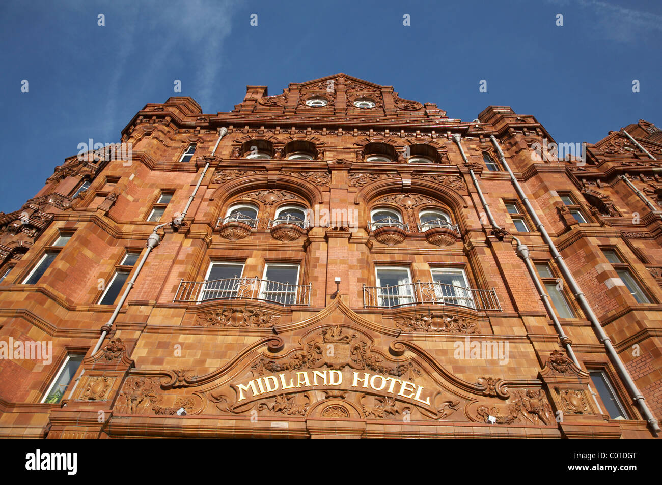 El hotel Midland en Manchester, RU Foto de stock