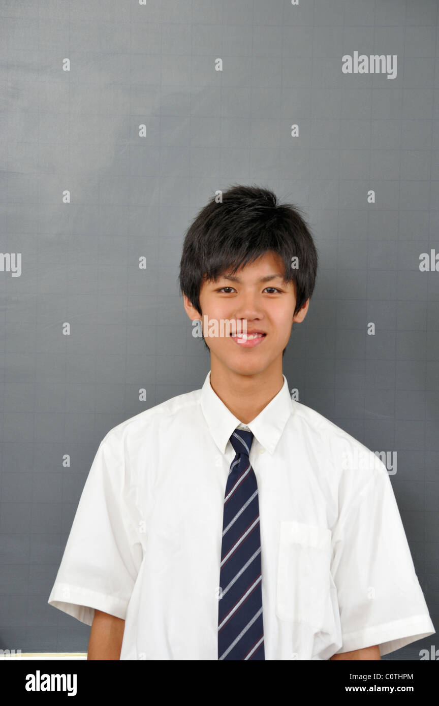Retrato de High School Boy Foto de stock
