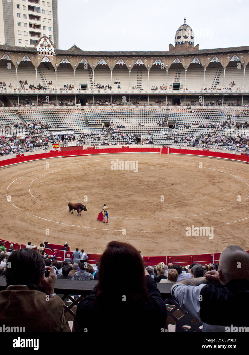 Las corridas de toros en la plaza monumental Foto de stock