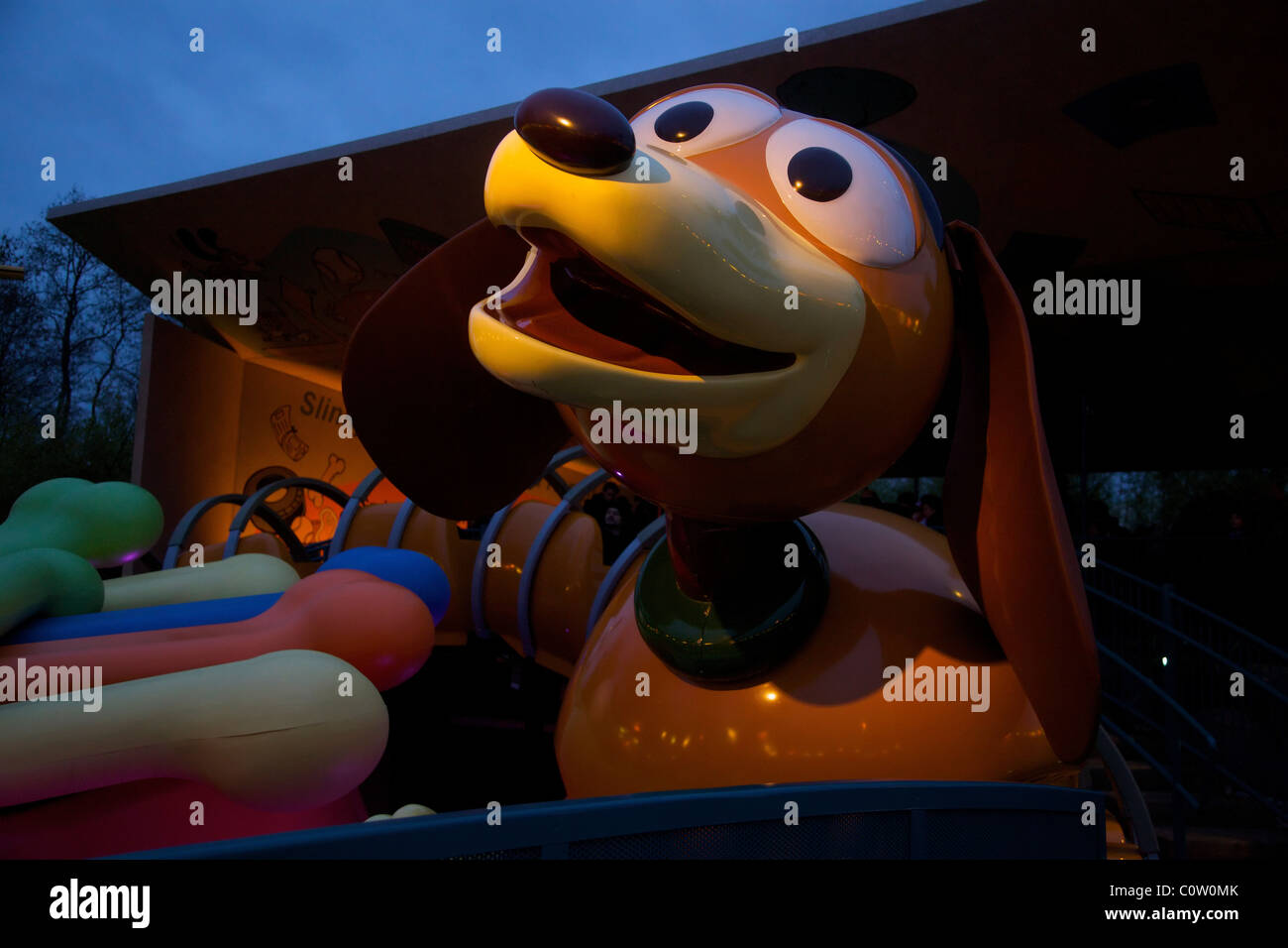 Slinky de Toy Story ride en Walt Disney Studio Park, cerca de París