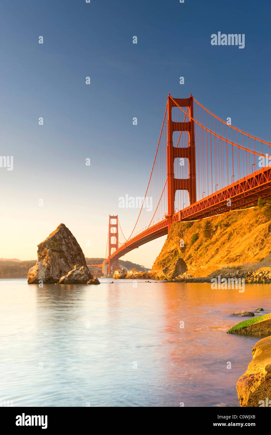 California, Estados Unidos, San Francisco, el Puente Golden Gate Foto de stock