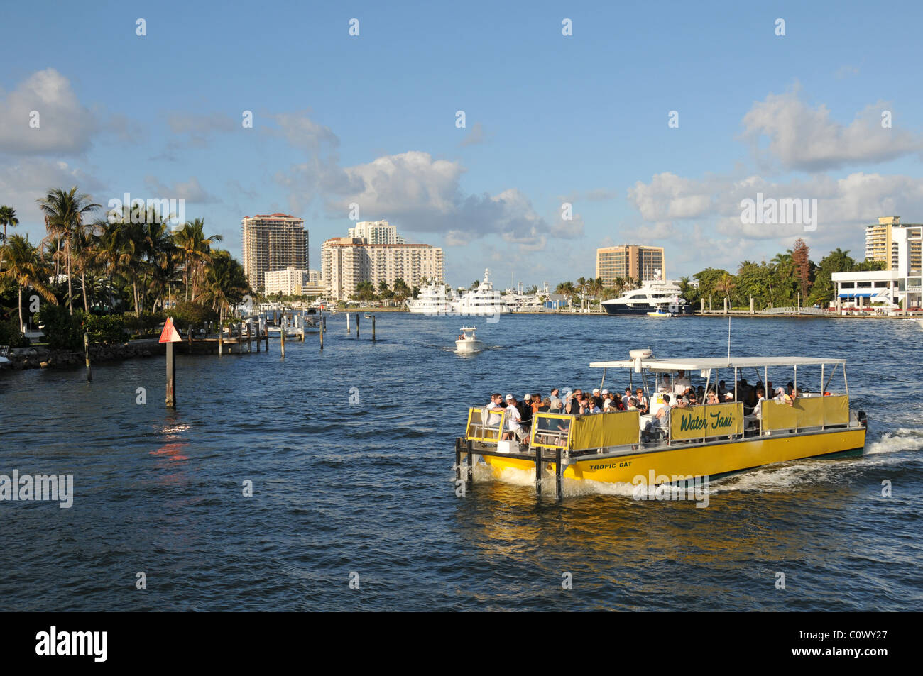 Taxi acuático de Fort Lauderdale, Florida, EE.UU. Foto de stock