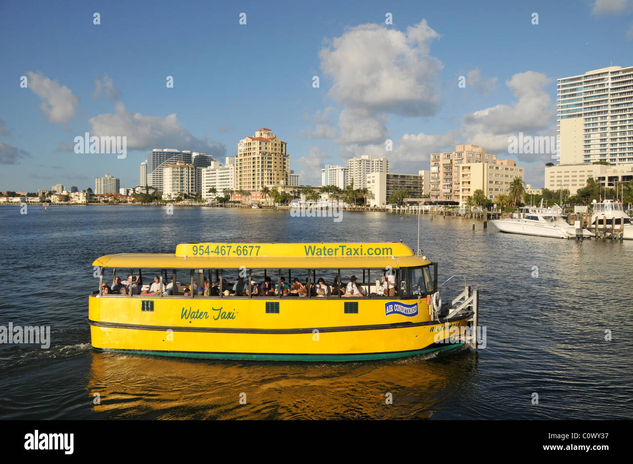 Taxi acuático de Fort Lauderdale, Florida, EE.UU. Foto de stock