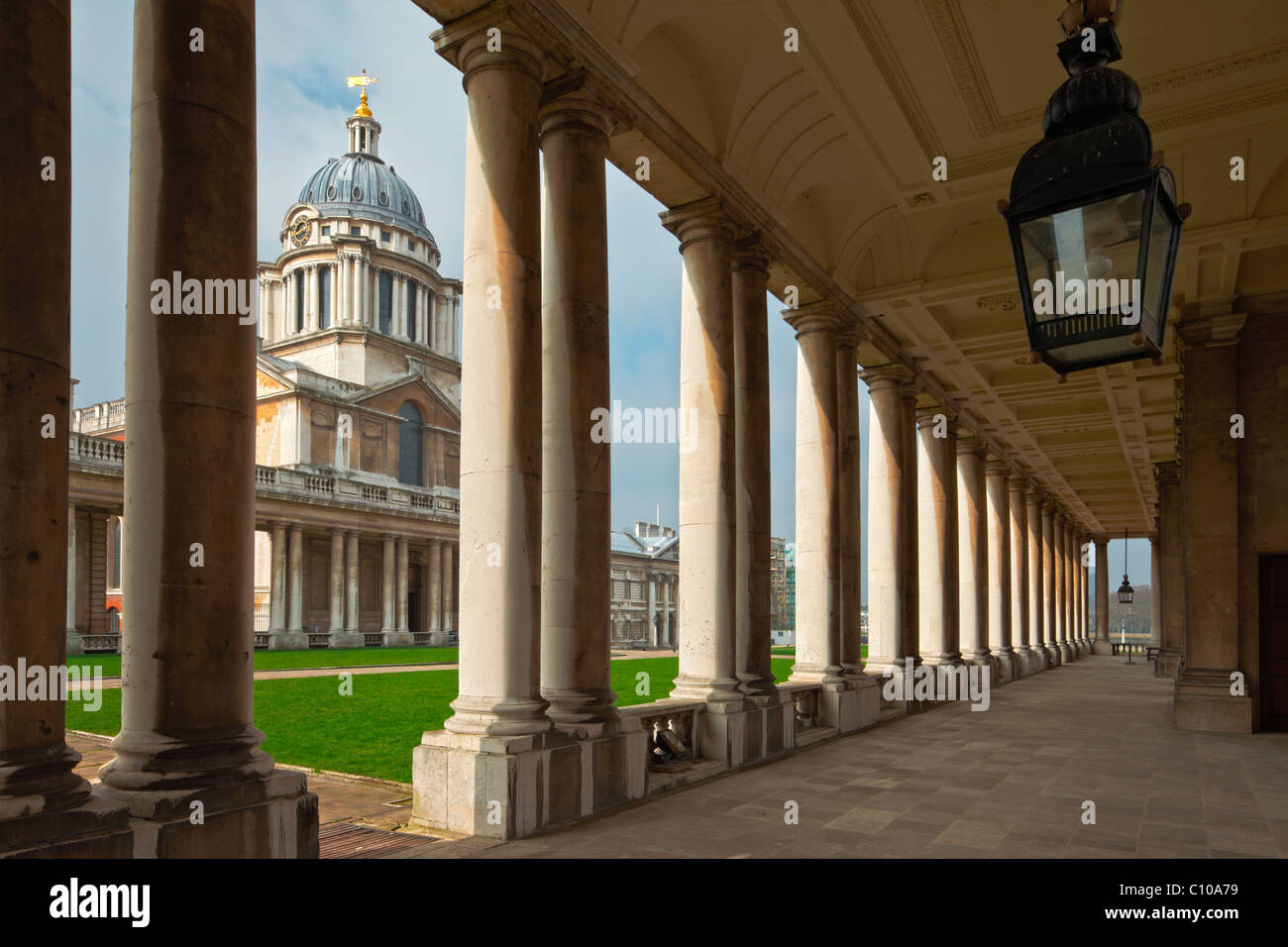 El Old Royal Naval College de Greenwich. Foto de stock