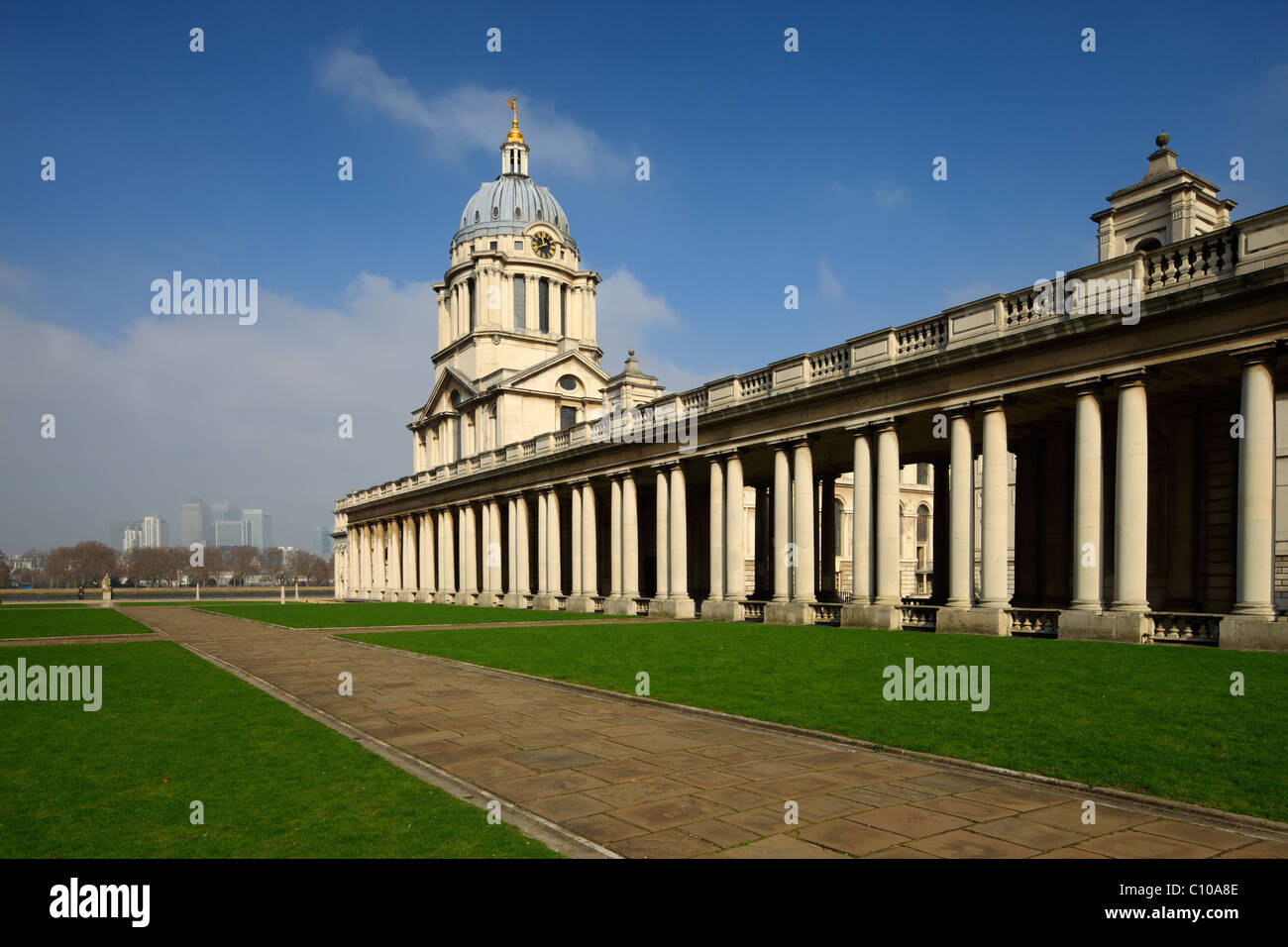 El Old Royal Naval College de Greenwich. Foto de stock