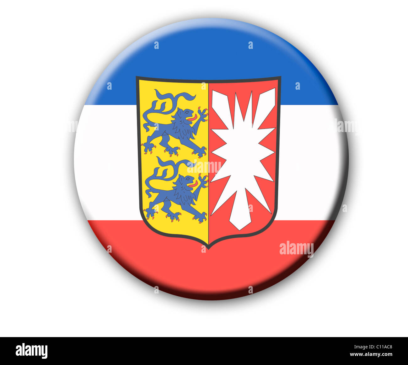 Escudo de armas del estado de SchleswigHolstein, Alemania Fotografía