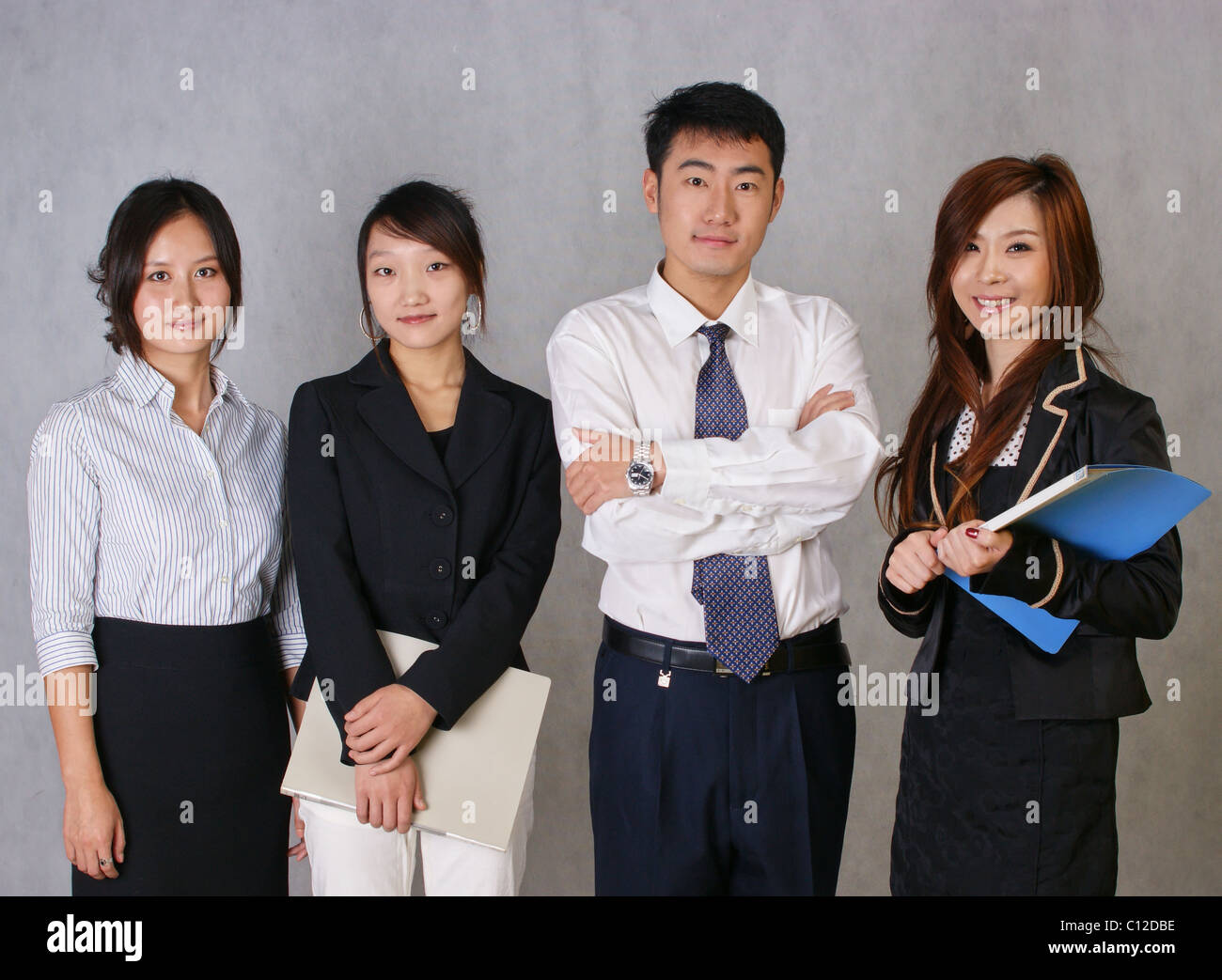 Grupo empresarial chino Foto de stock