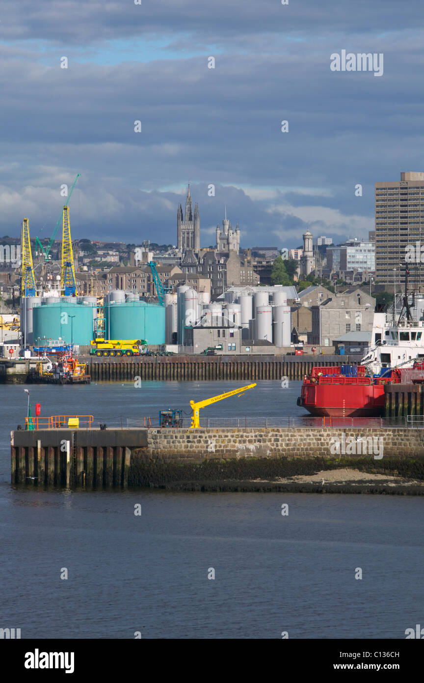 El Puerto de Aberdeen, Aberdeen, Escocia, Reino Unido Foto de stock