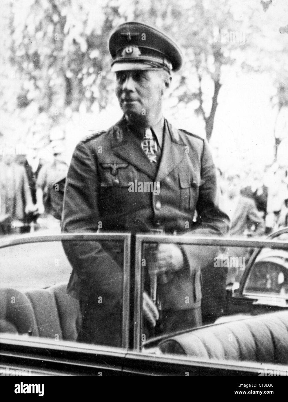 El mariscal de campo Erwin Rommel llega a Italia, 1/31/44 Foto de stock