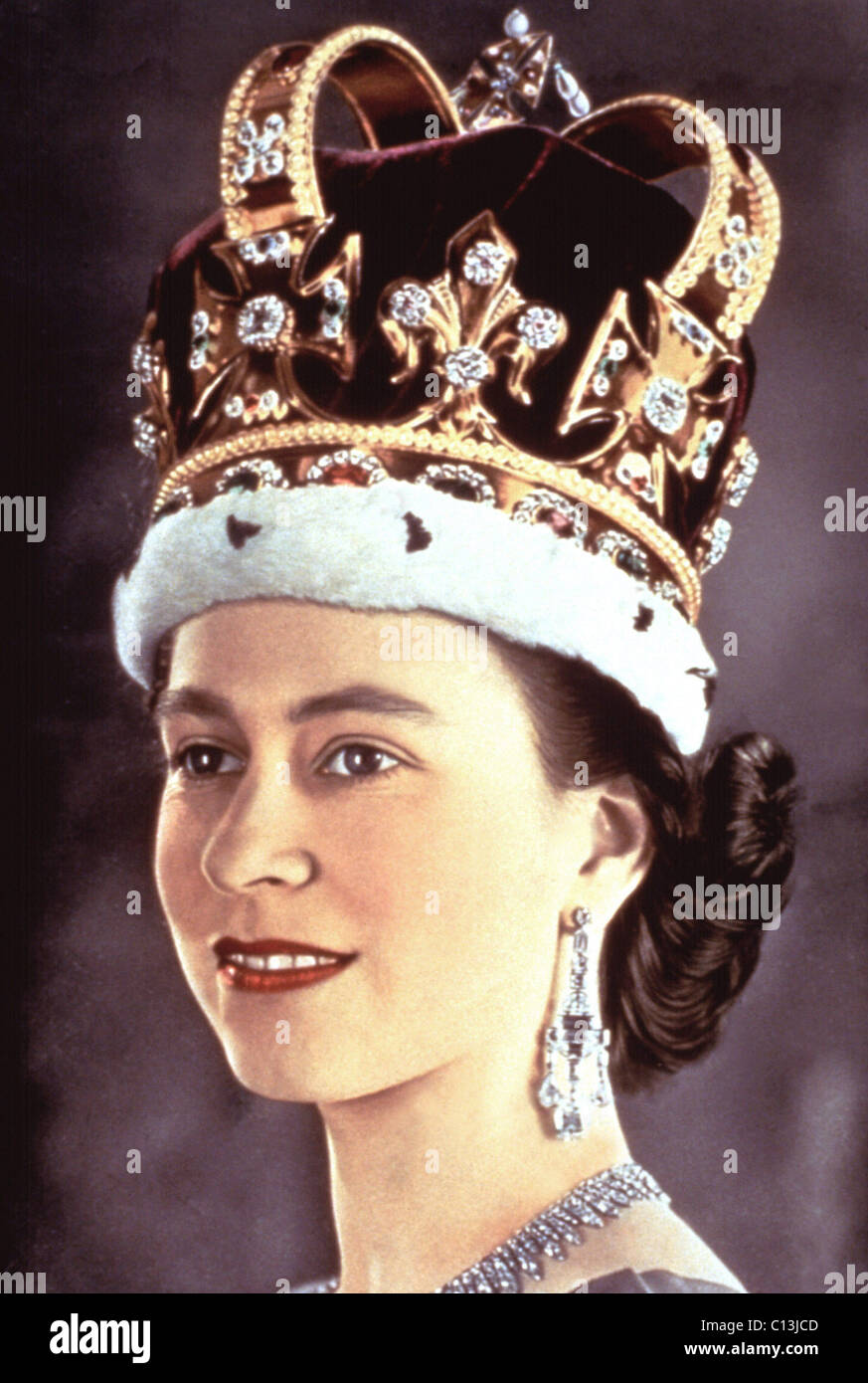 La Reina Isabel II [aka Elizabeth Alexandra Mary Windsor] (1926-) Foto de stock