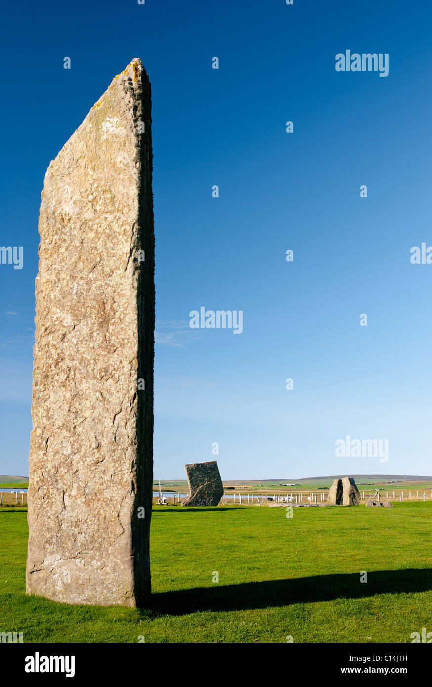 Piedras de STENNESS Islas Orkney Scotland Reino Unido Foto de stock