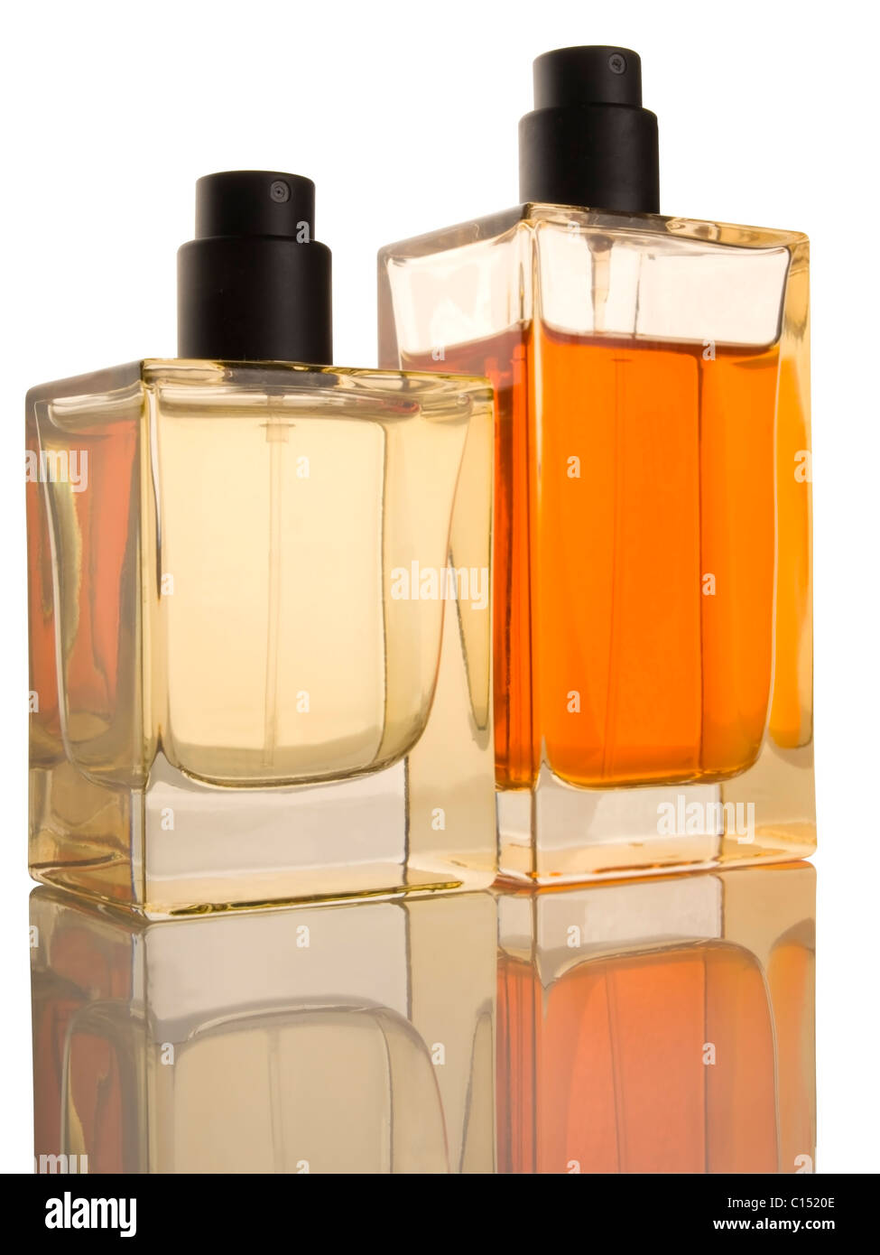 Dos perfumes botles Fotografía de stock - Alamy