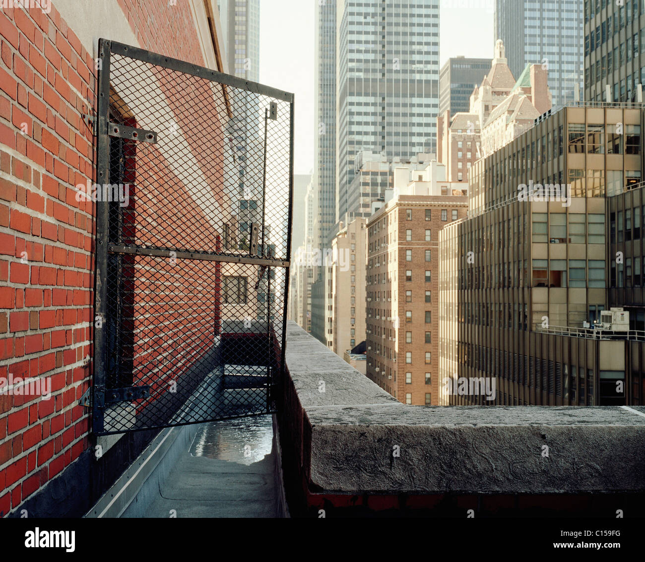 Vista desde la azotea de Manhattan Foto de stock