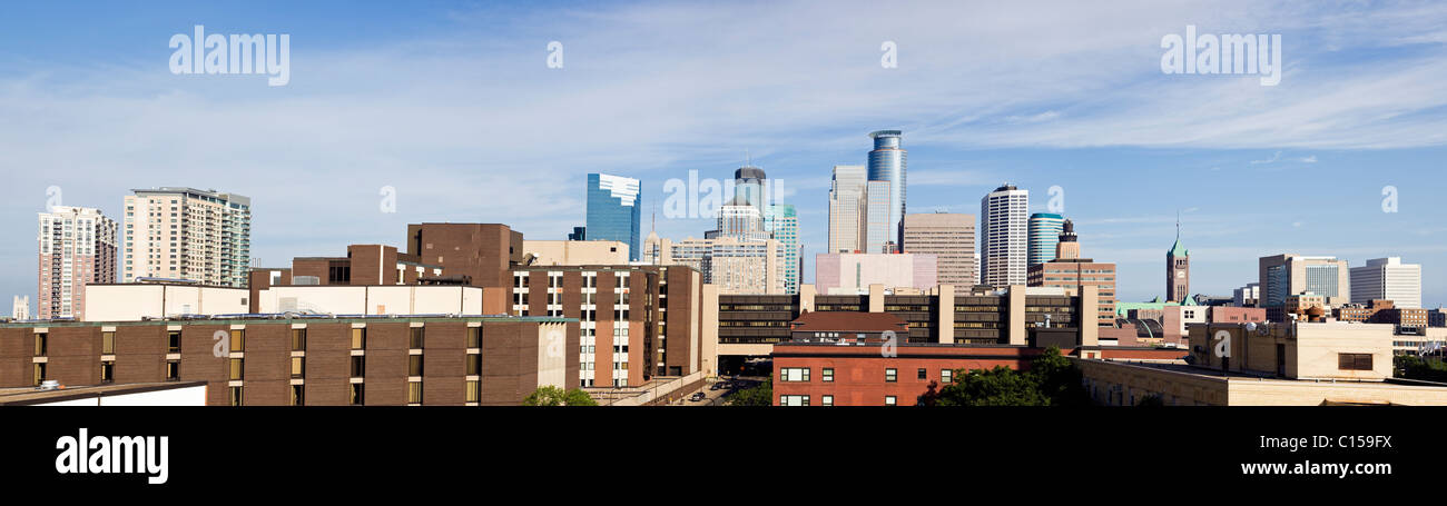 Panorama de Minneapolis, Minnesota Foto de stock
