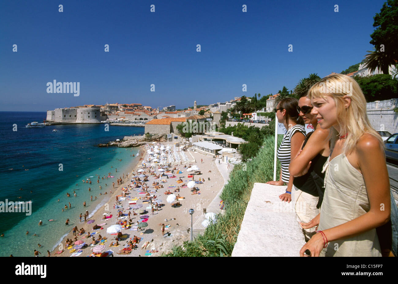 Dubrovnik, Dalmacia, la costa Dálmata, Croacia Foto de stock