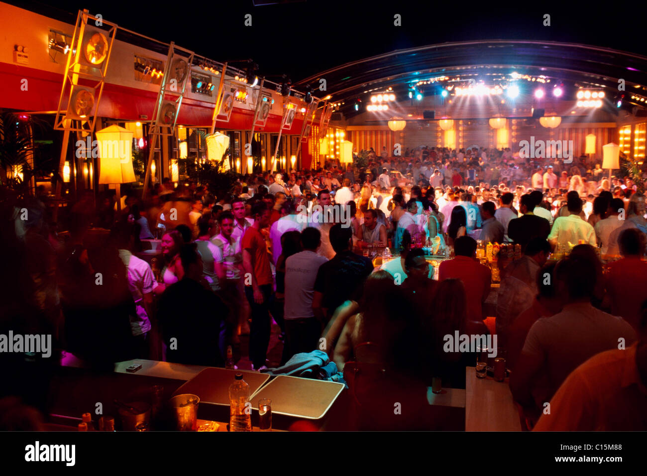 -Club "privilegio", discoteca de Kallithea, Kassandra, Chalkidiki, Grecia, Europa Foto de stock