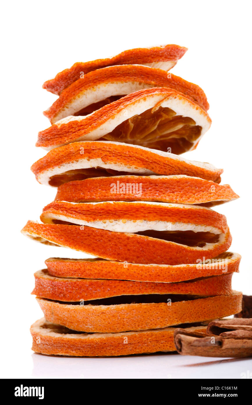 Rodajas de naranja seca Foto de stock
