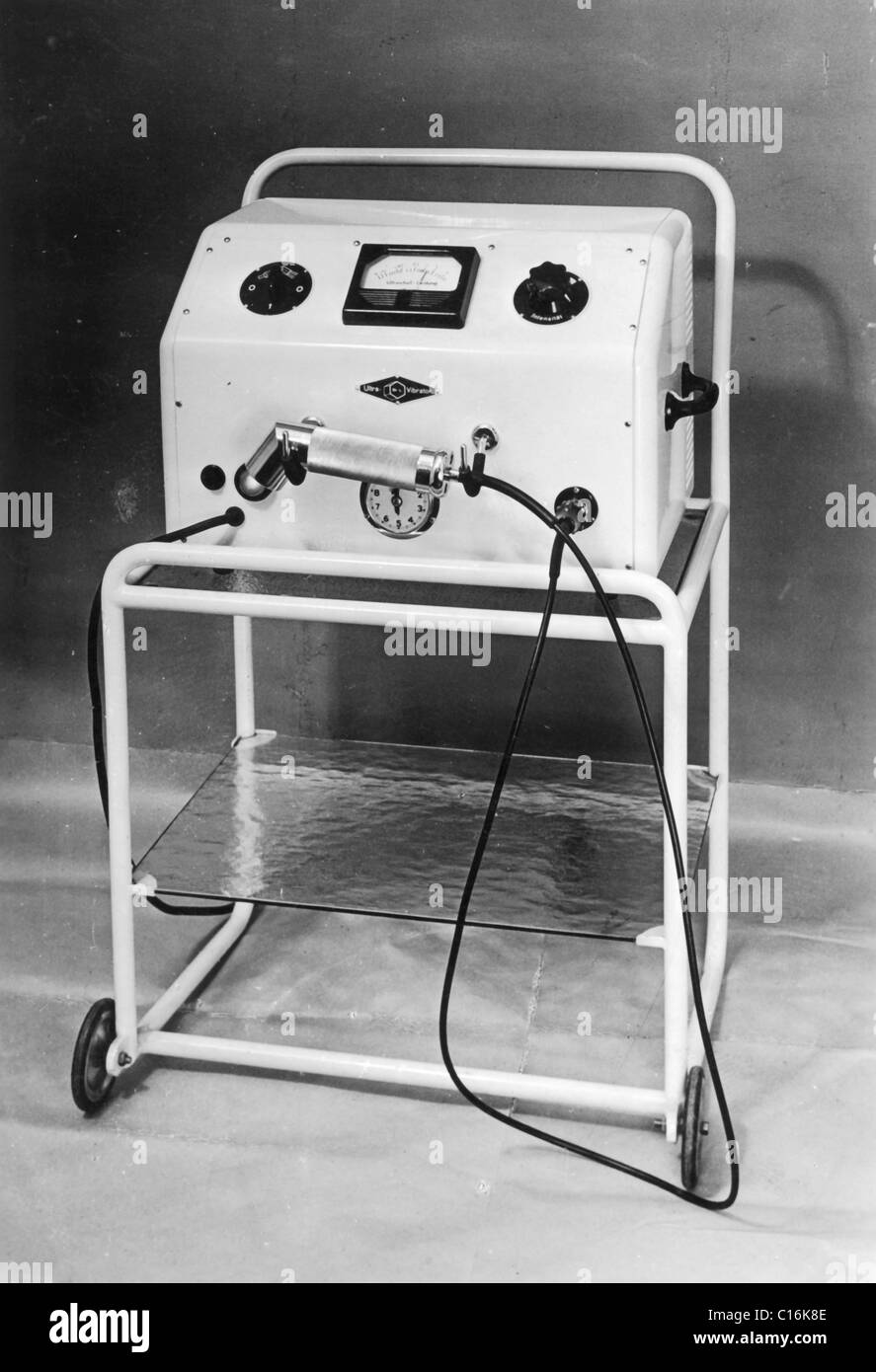 Fotografía Histórica, dispositivo ultrasónico Foto de stock
