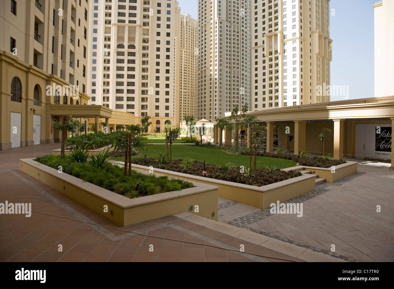 Urbanización, Dubai, Emiratos Árabes Unidos, Cercano Oriente Foto de stock