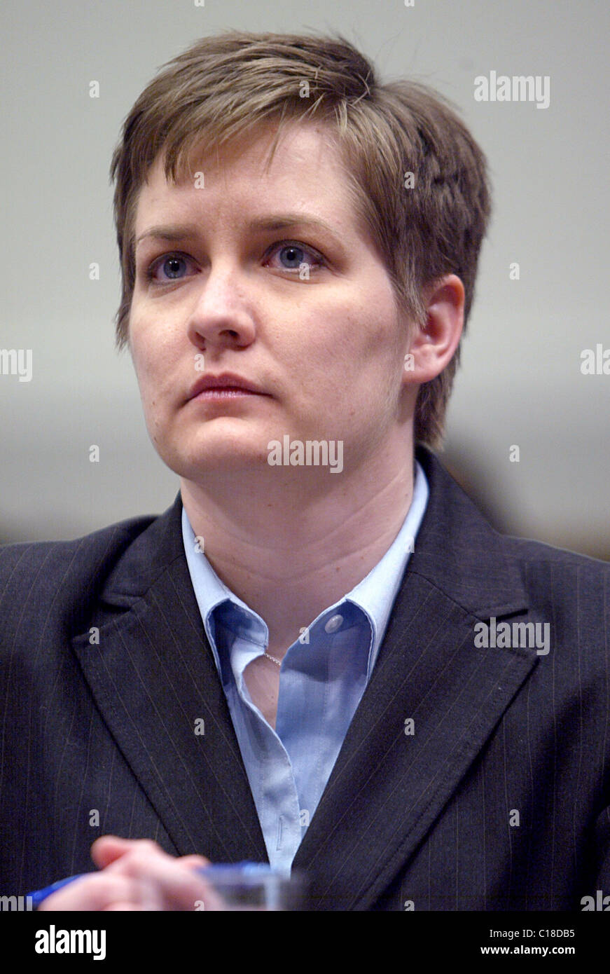 Amy Borror, Oficial de Información Pública Oficina del Defensor Público de Ohio, el Subcomité Judicial de la cámara sobre la Delincuencia, Foto de stock