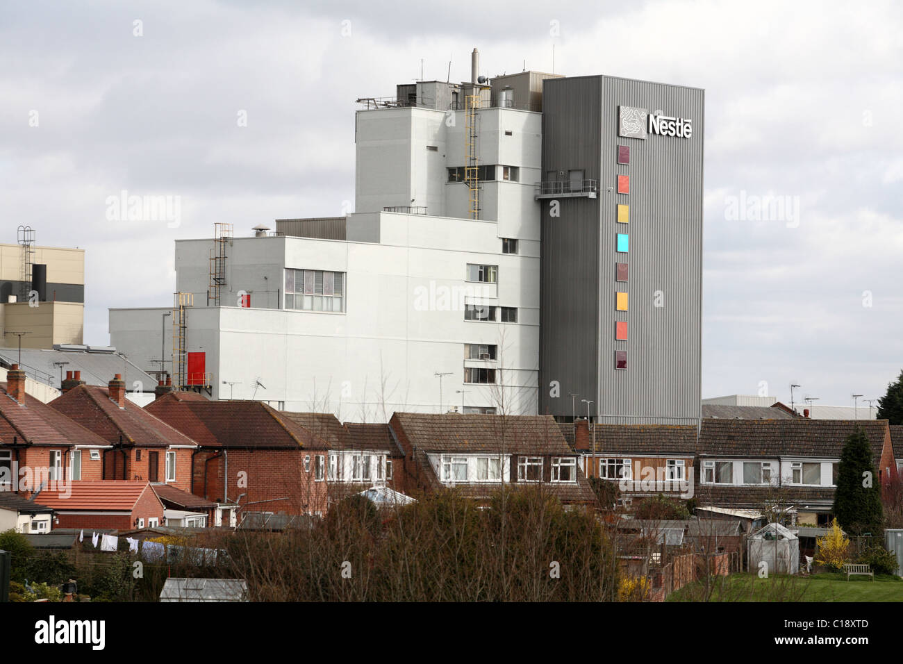 La fábrica de café Nestle Tutbury UK Fotografía de stock Alamy
