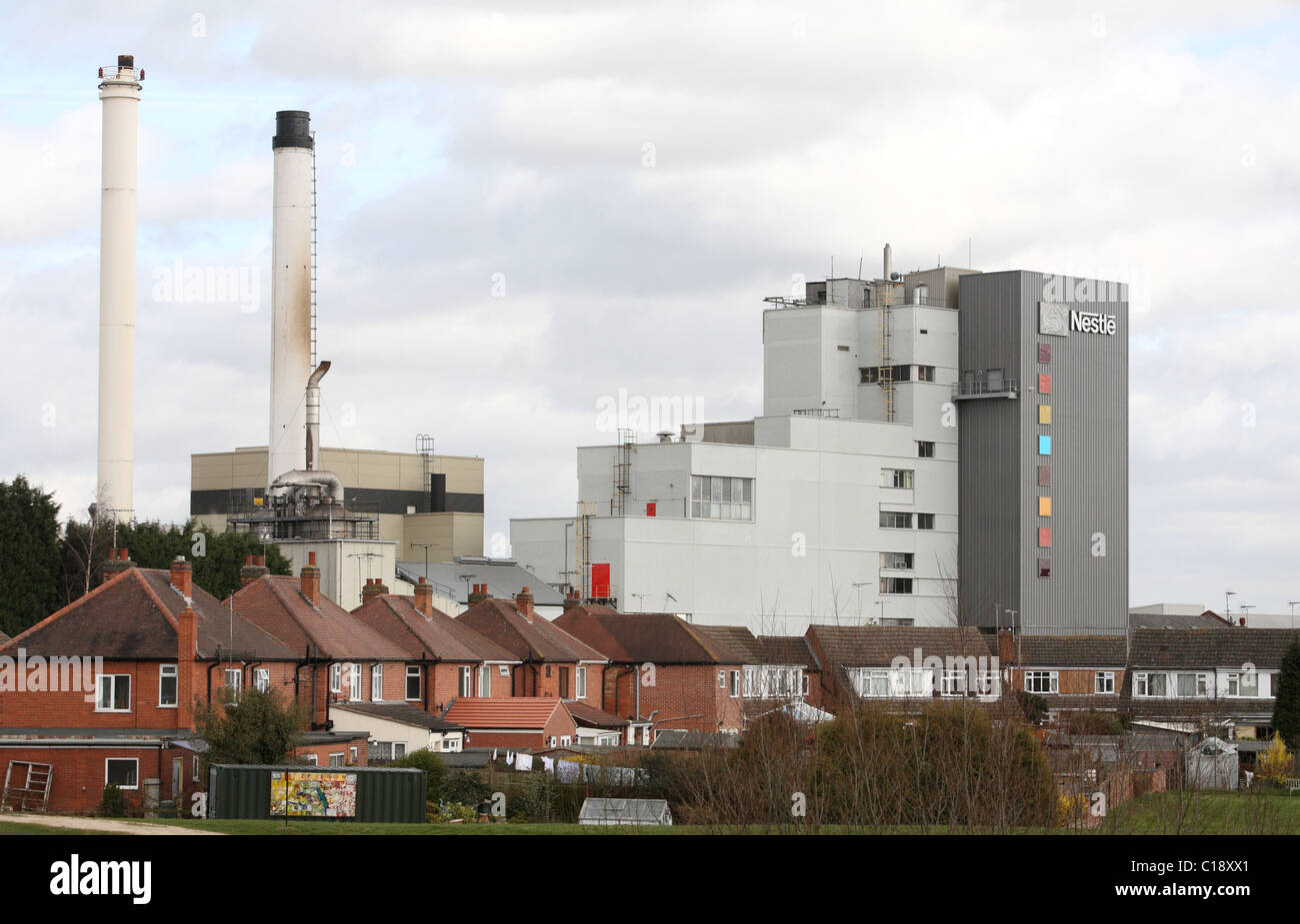 La fábrica de café Nestle Tutbury UK Fotografía de stock Alamy