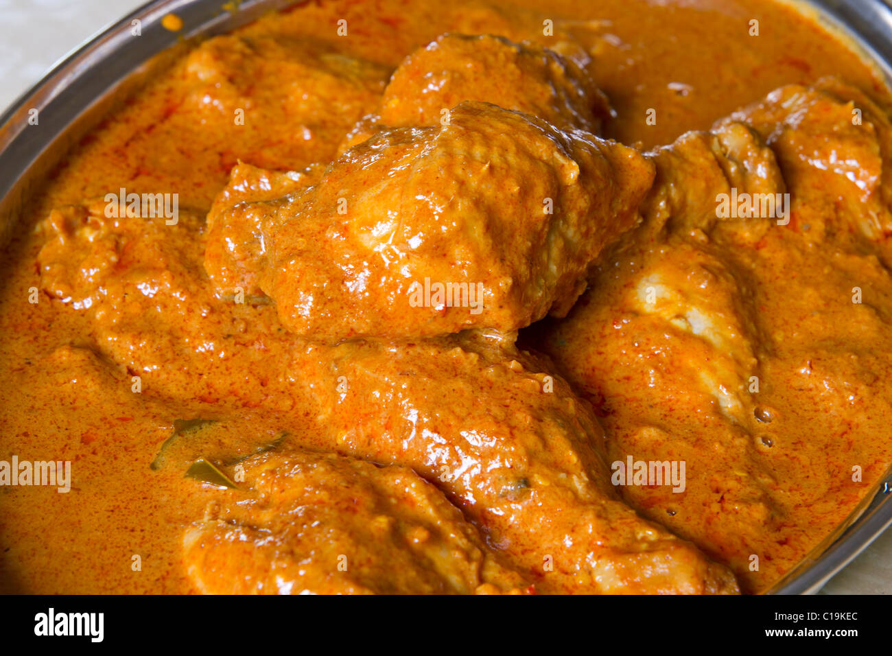 Pollo al Curry asiático plato picante Casera 2 Foto de stock