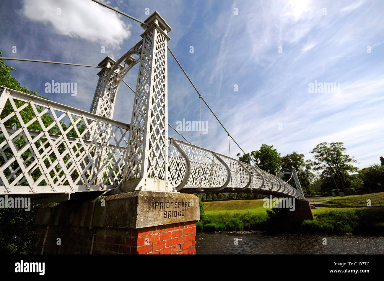 Puente Priorsford Peebles, Scottish Borders Foto de stock