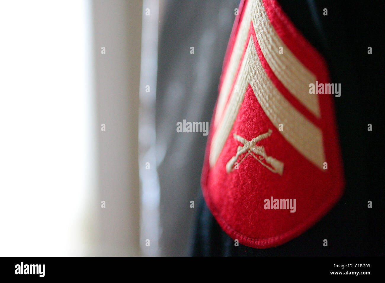 Nosotros, marinos, insignias, manguito, uniforme, marines, naciones, Estados, militar americana, latina, EE.UU. Foto de stock