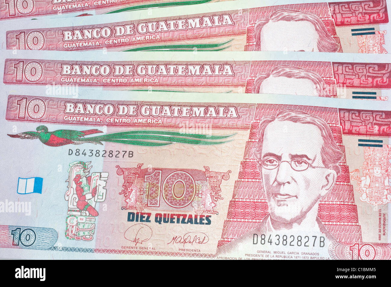 10 quetzales guatemaltecos, billetes de banco, diez, Q10, moneda/dinero
