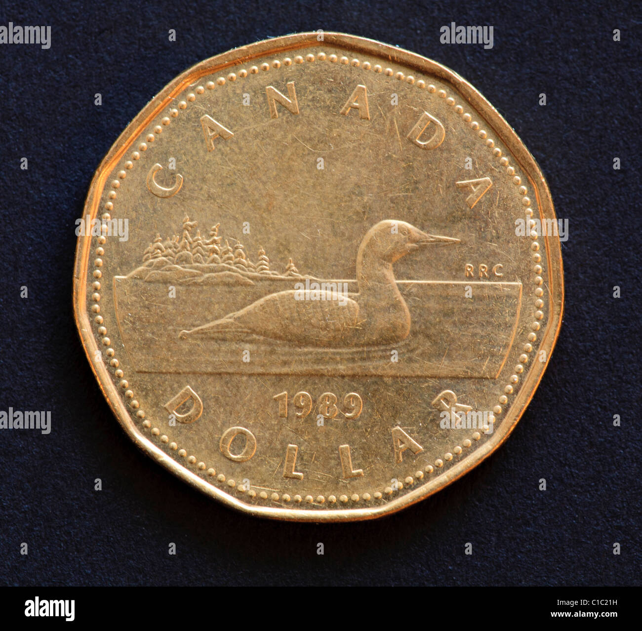 Moneda dólar canadiense fotografías e imágenes