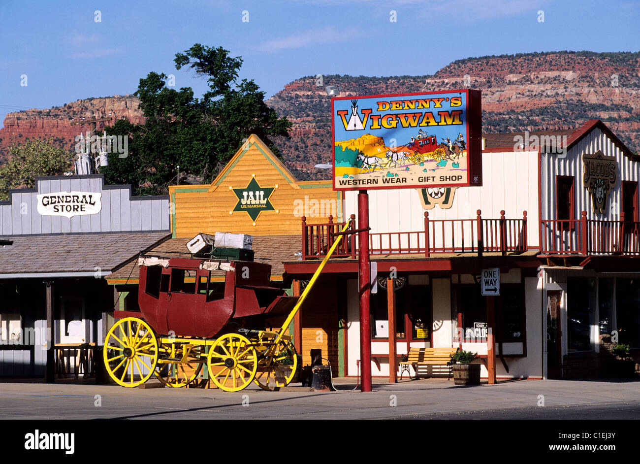 Estados Unidos de Kanab, Utah, pequeña ciudad de estilo occidental