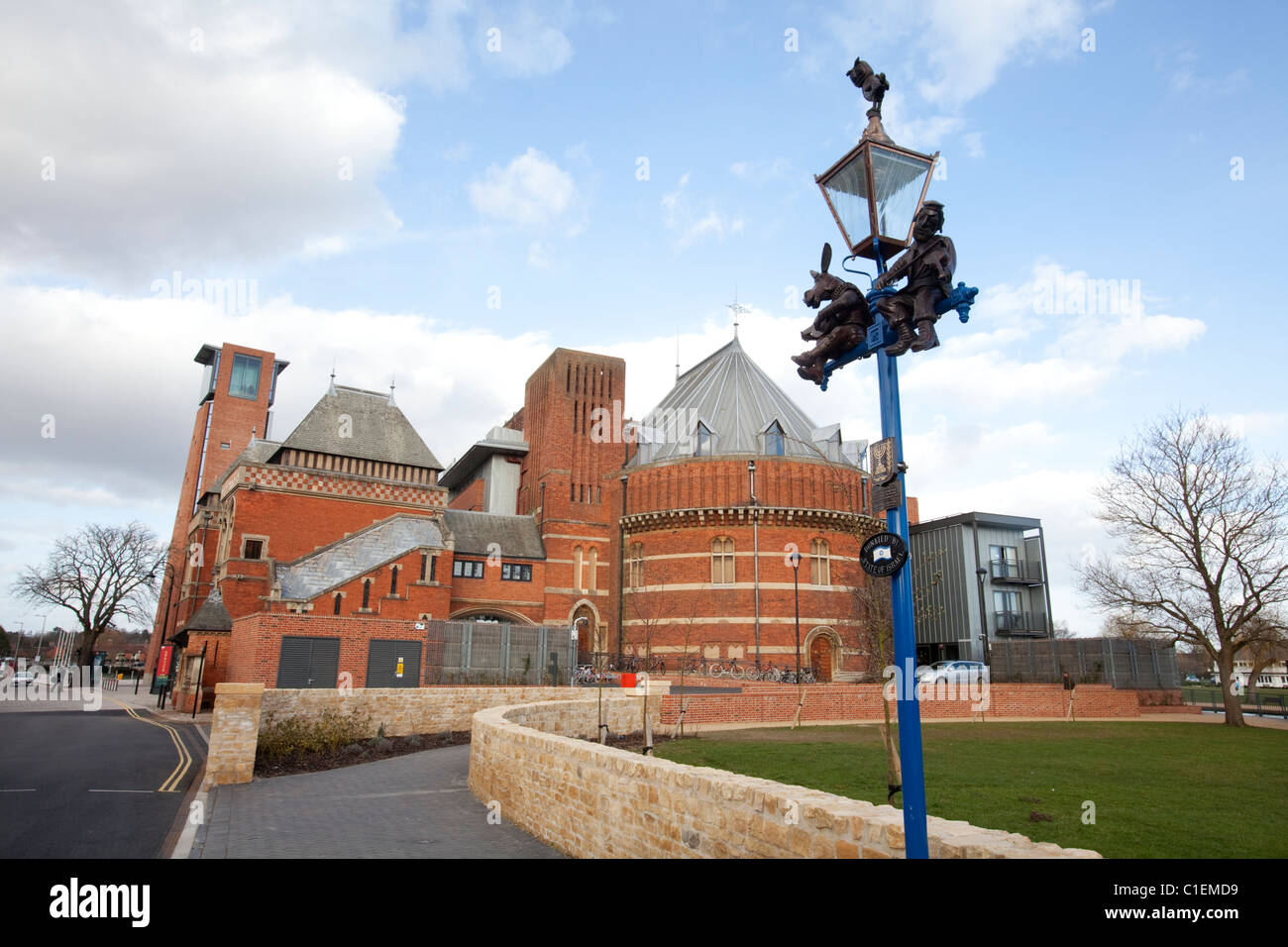 El recientemente renovado Teatro Royal Shakespeare en Stratford-Upon-Avon, Reino Unido. Foto de stock