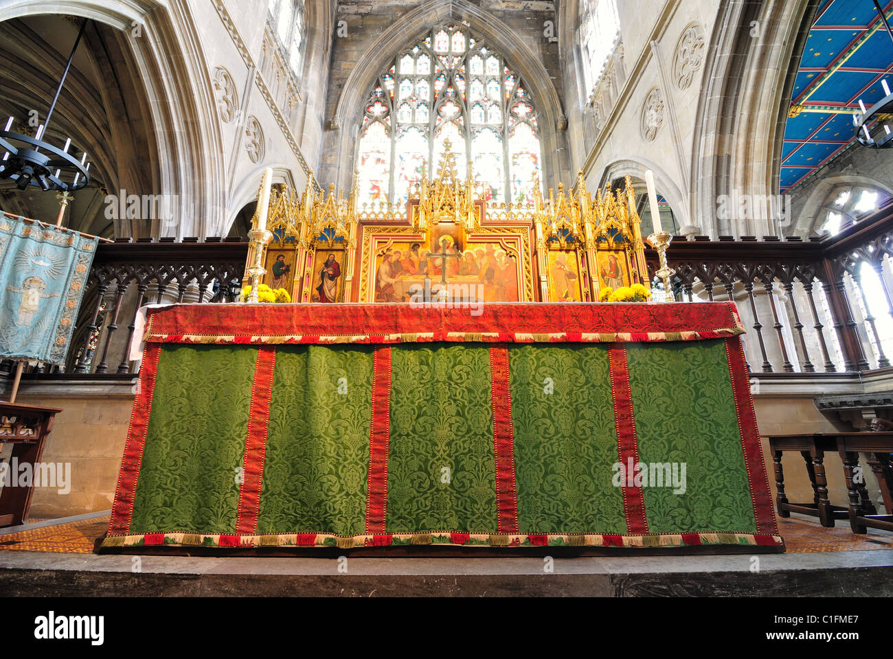 Interior de la Catedral de St.Mary en Beverley, Inglaterra. Foto de stock