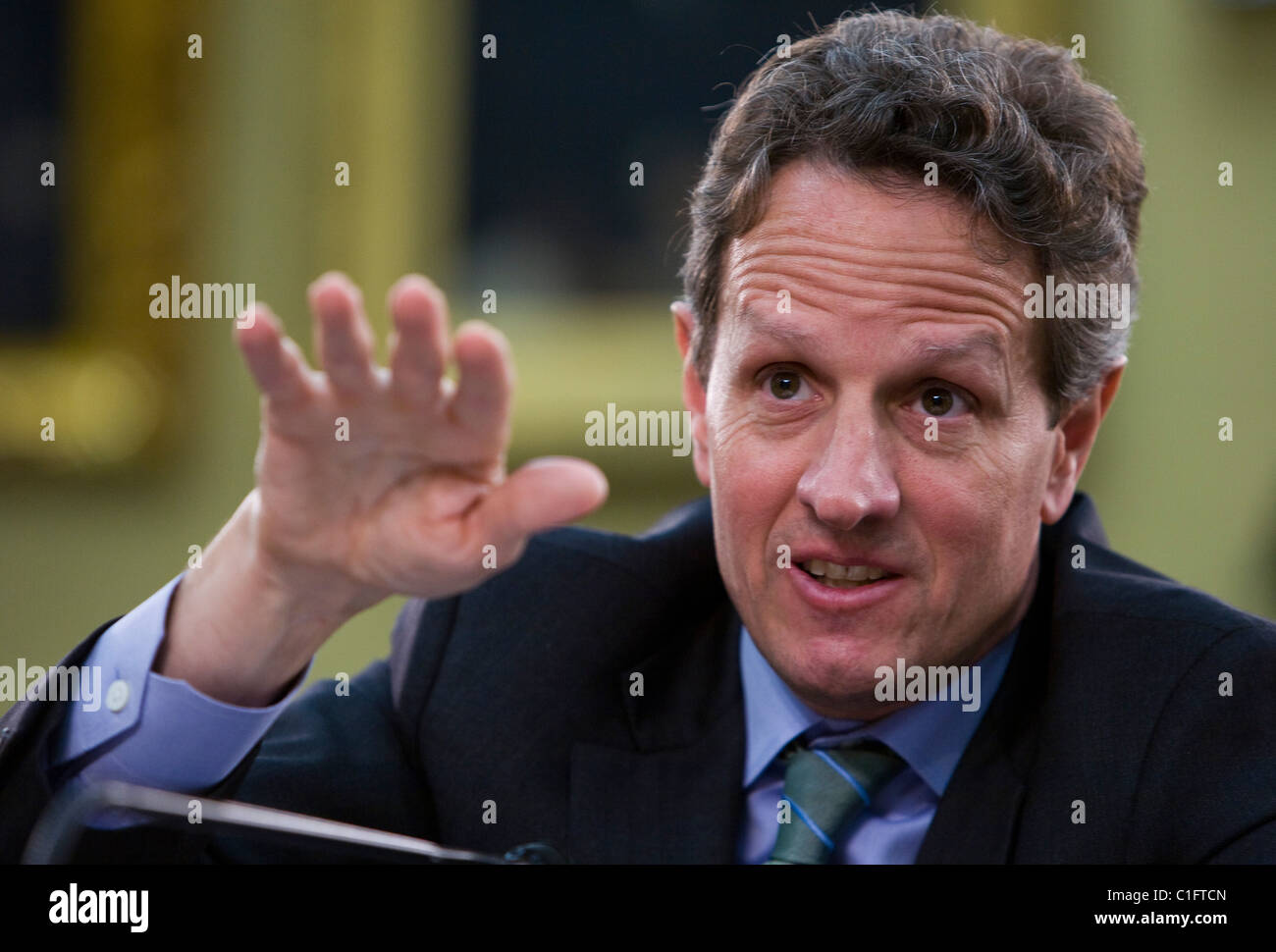 El Secretario del Tesoro, Timothy Geithner. Foto de stock