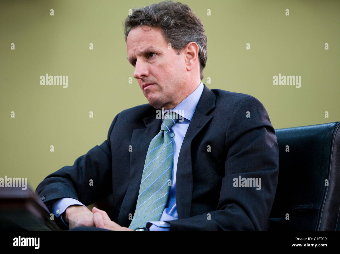 El Secretario del Tesoro, Timothy Geithner. Foto de stock