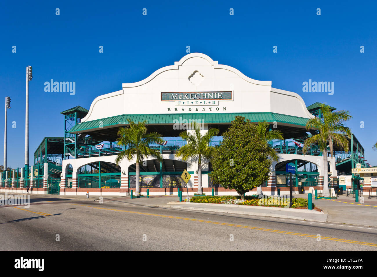 McKechnie Field estadio de béisbol de los entrenamientos de primavera de los Piratas de Pittsburgh en Bradenton Florida Foto de stock