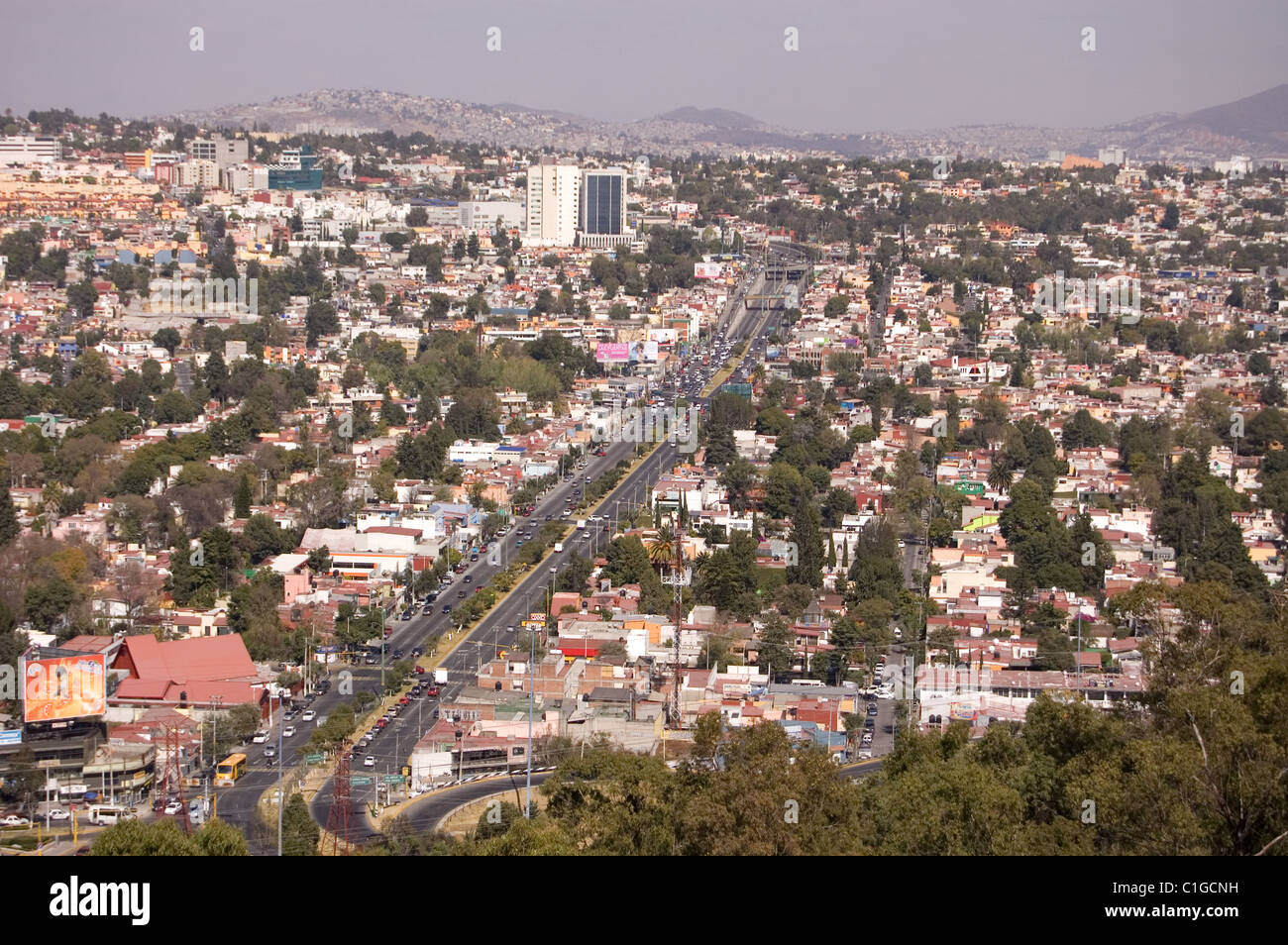 Zona metropolitana de la ciudad de méxico Foto de stock