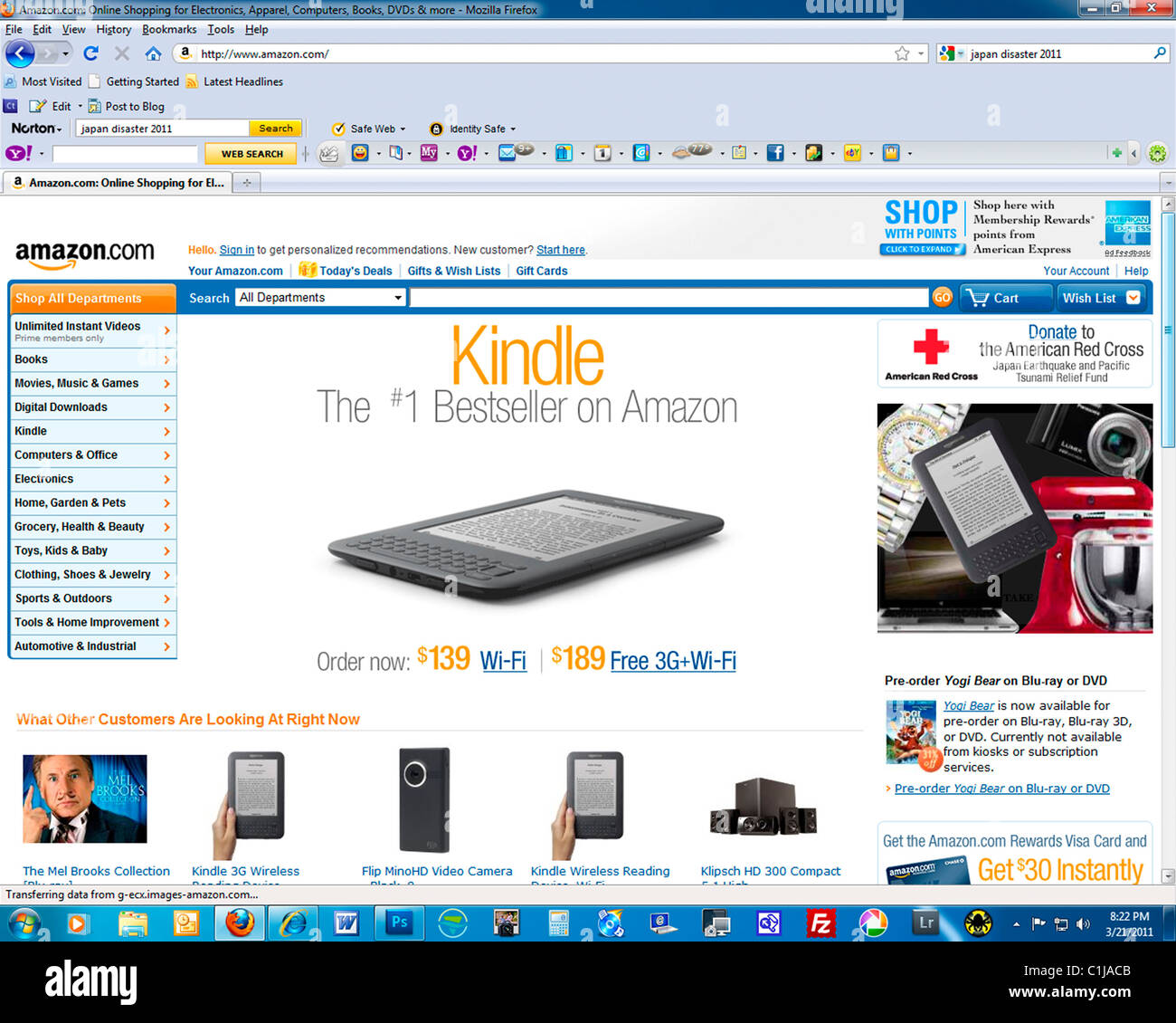 Amazon, sitio Web, Página de inicio, dot com, Amazon Kindle, bestseller, electrónica de consumo, \