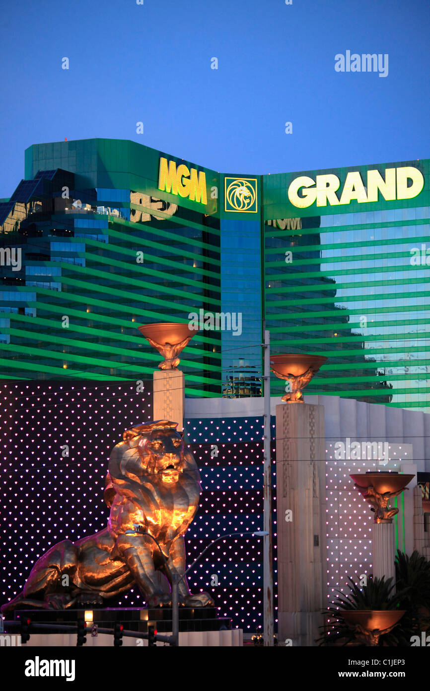 Estados Unidos, Nevada, Las Vegas, MGM Grand, hotel casino resort Foto de stock