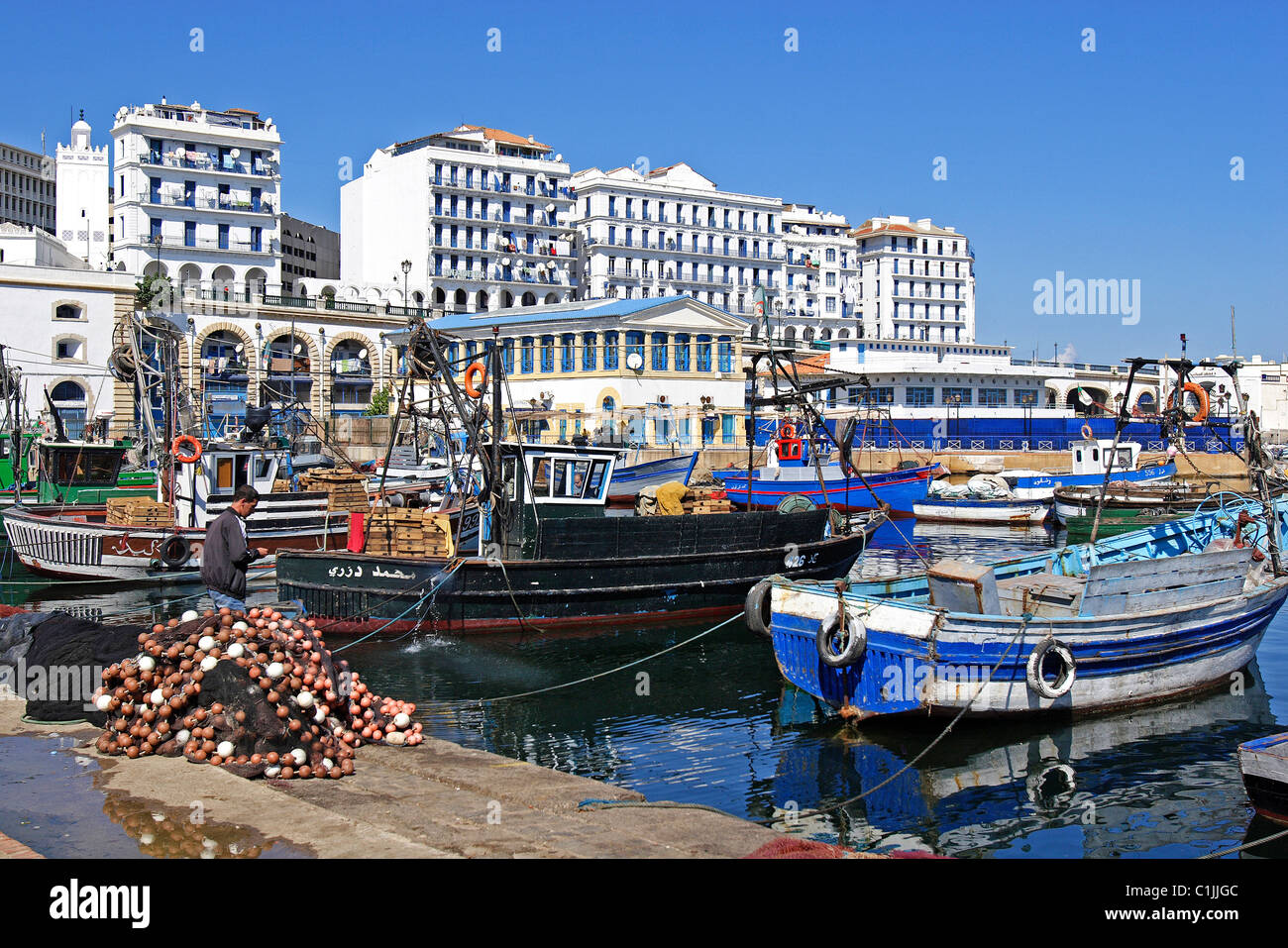Argelia, Argel, puerto pesquero de Argel Fotografía de stock - Alamy