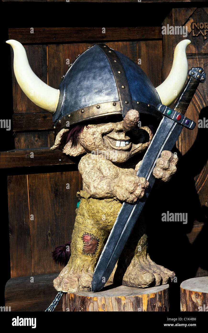 Noruega, Oslo, troll en una tienda Foto de stock